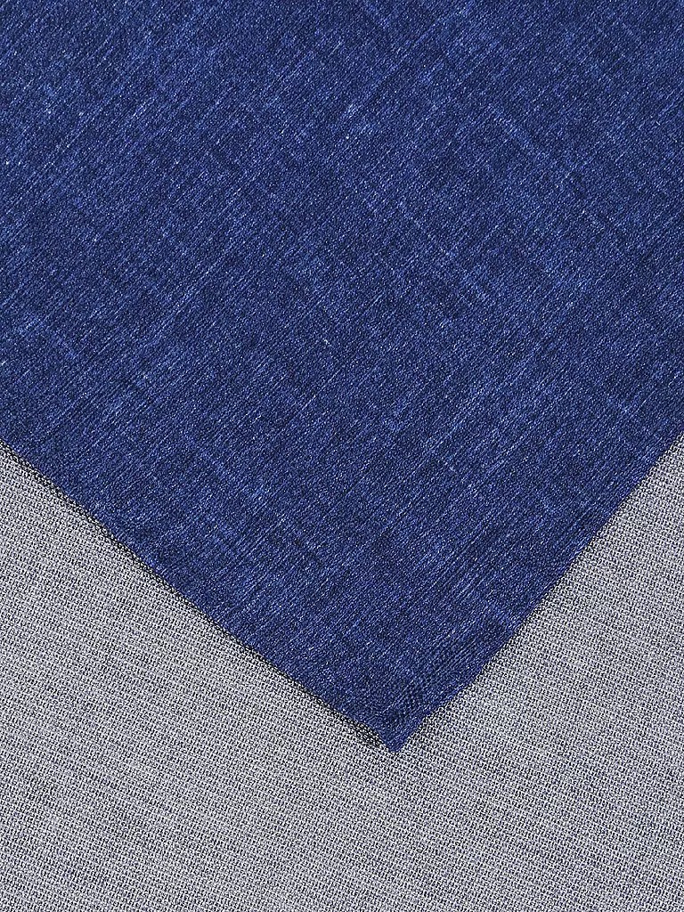 PROFUOMO Seiden Stecktuch  blau