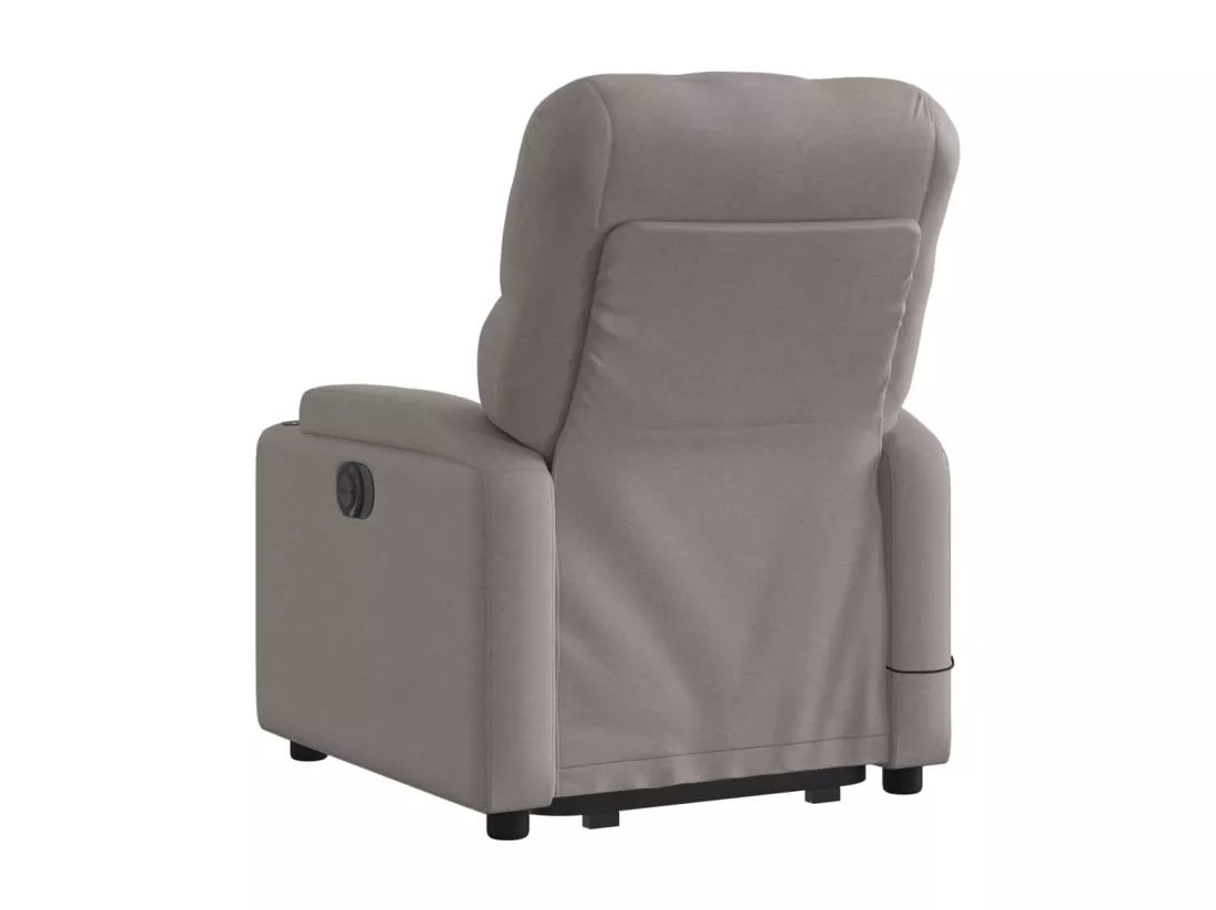 Fauteuil inclinable massant électrique Taupe Tissu