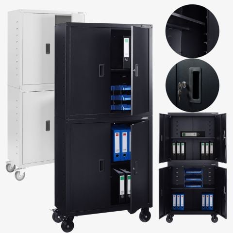 Aktenschrank mit Rollen 180cm