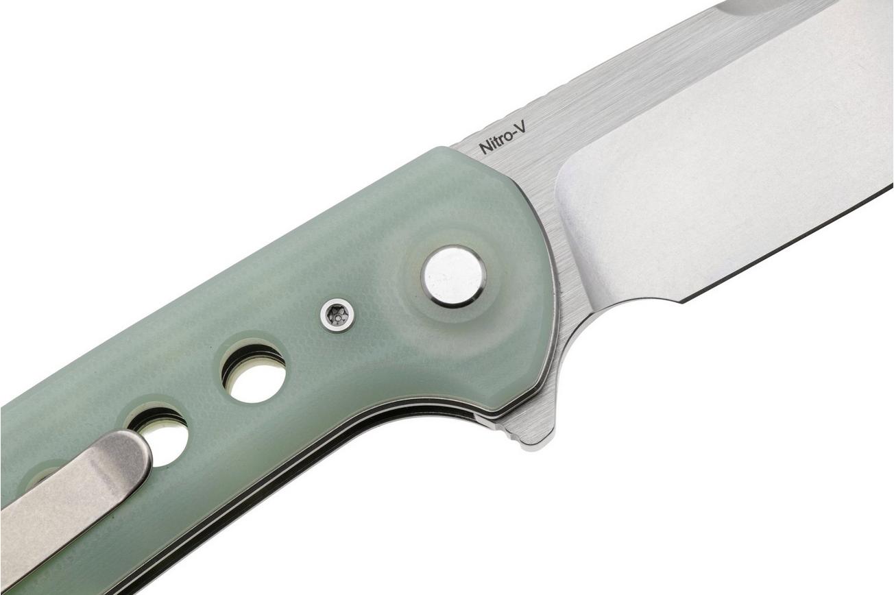 Reate PL-XF Stonewashed Nitro-V, Jade G10, zakmes