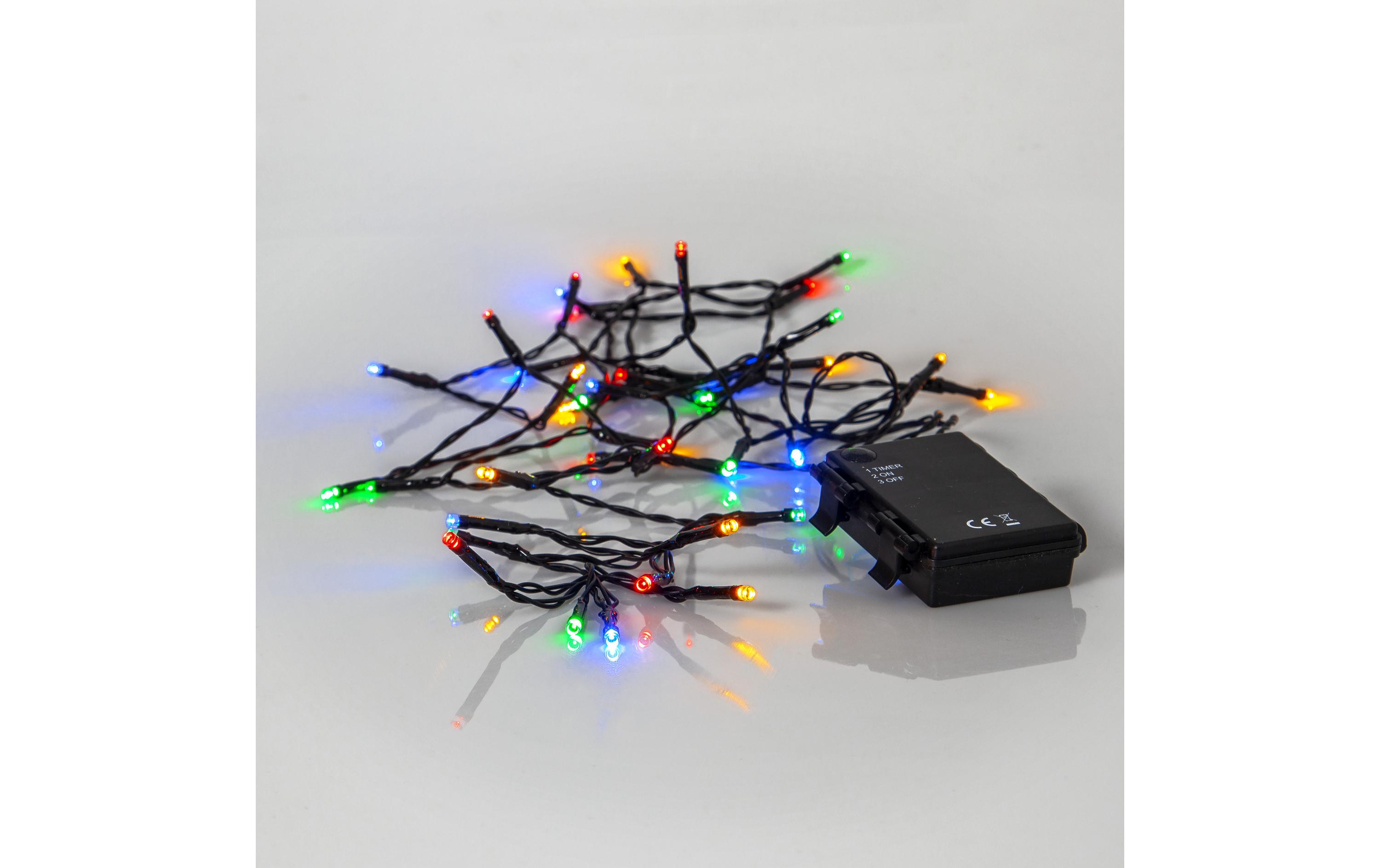 LED-Lichterkette Akku, 40 LED, 2.8 m, OutdoorWeihnachtslichterkette