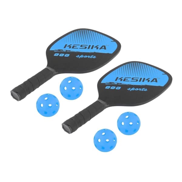 Premium Pickleball Sett med 2 Kesika Racketter og 4 Baller - Holdbar, Lett og Bærbar med Bæreveske for Hele Familien, Både Barn og Voksne