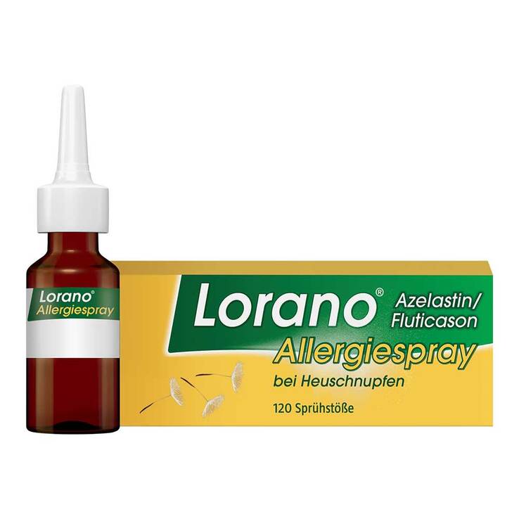 Lorano Azelastin / Fluticason Allergiespray bei Heuschnupfen, 23 g