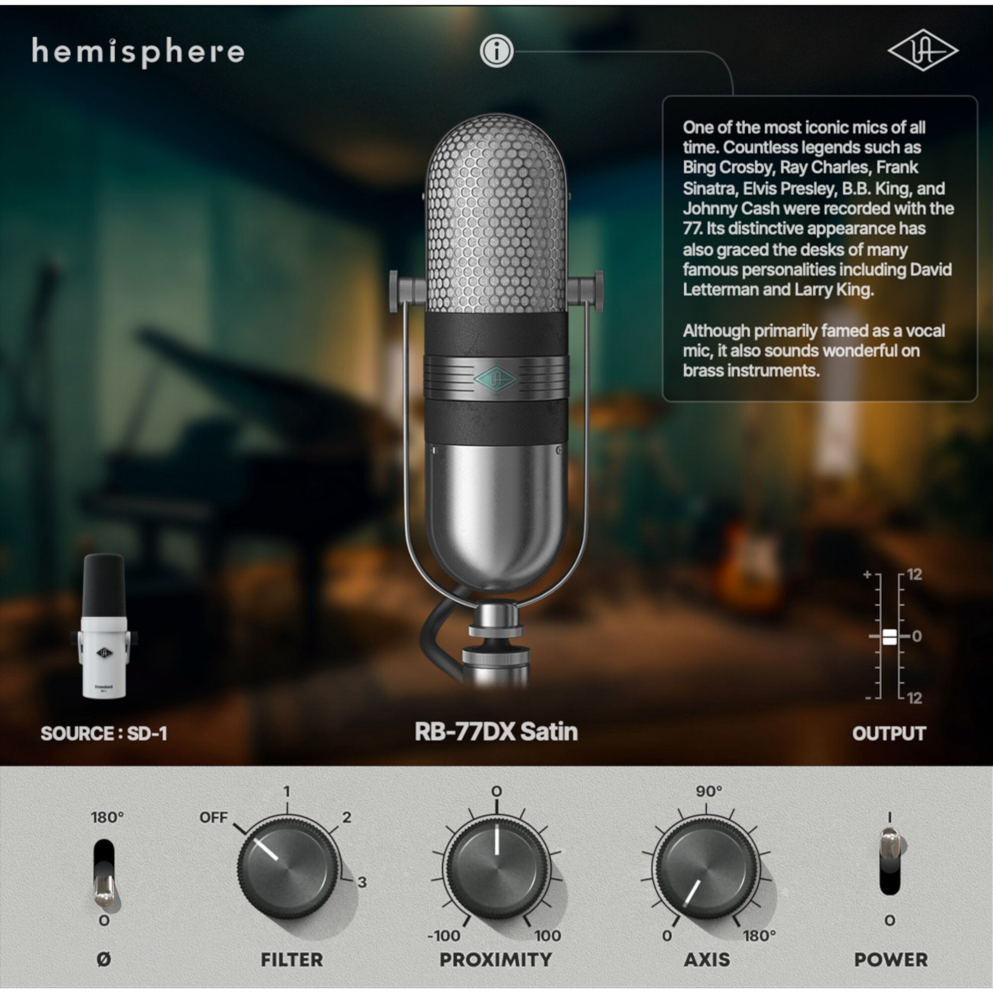 Universal Audio SD-1 Standard Dynamic Microphone broadcast microfoon
