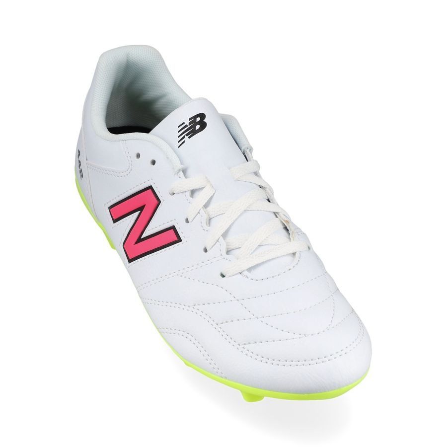 New Balance 442 2.0 Academy FG - Blanc/Violet/Jaune Fluo Enfant