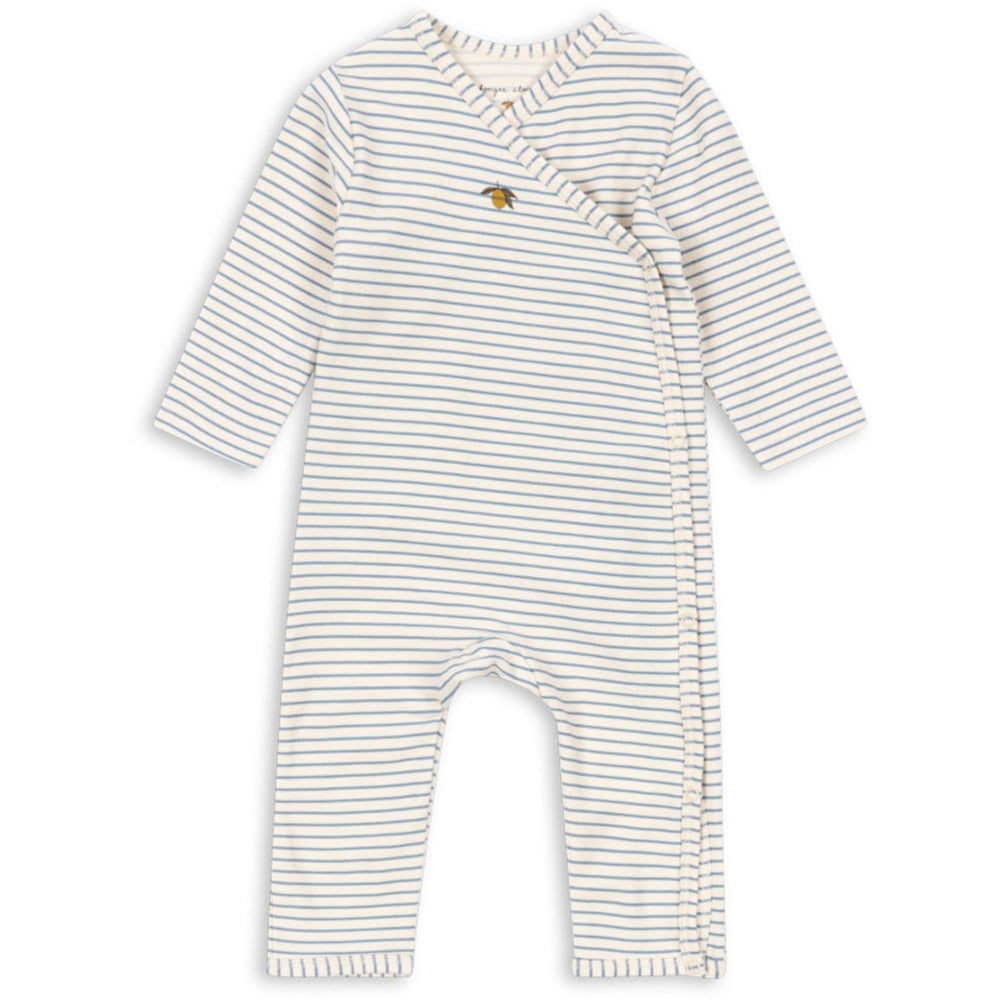 Køb Konges Sløjd Stripe Bluie Basic Newborn Onesie GOTS