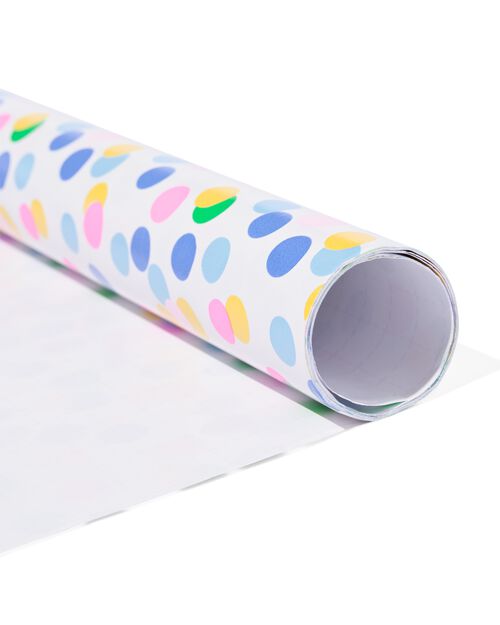 papier cadeau 200x70 confettis