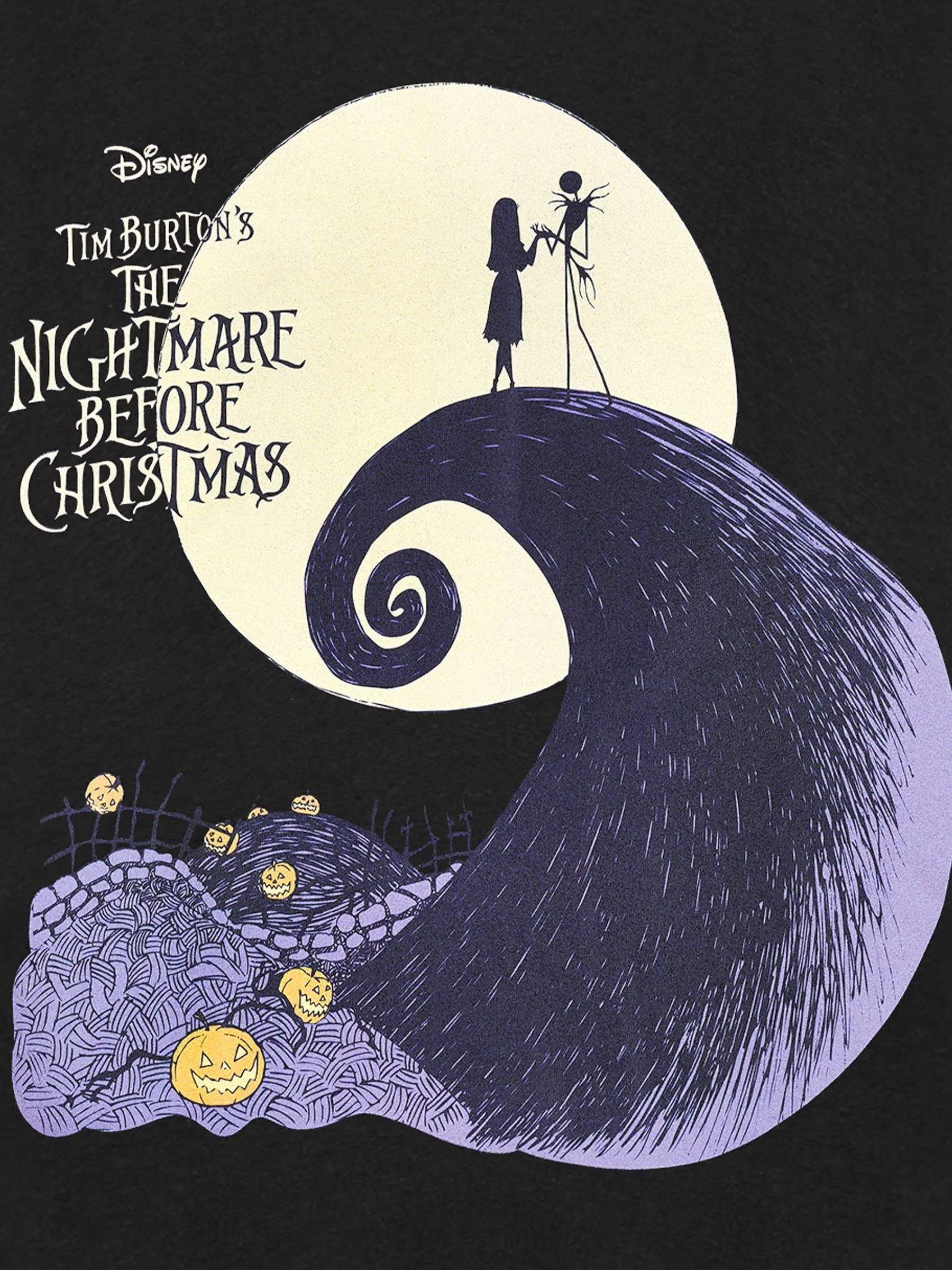 Vanilla Underground Adult Unisex Disney The Nightmare Before Christmas gelicentieerd 100% katoenen Halloween T-shirt
