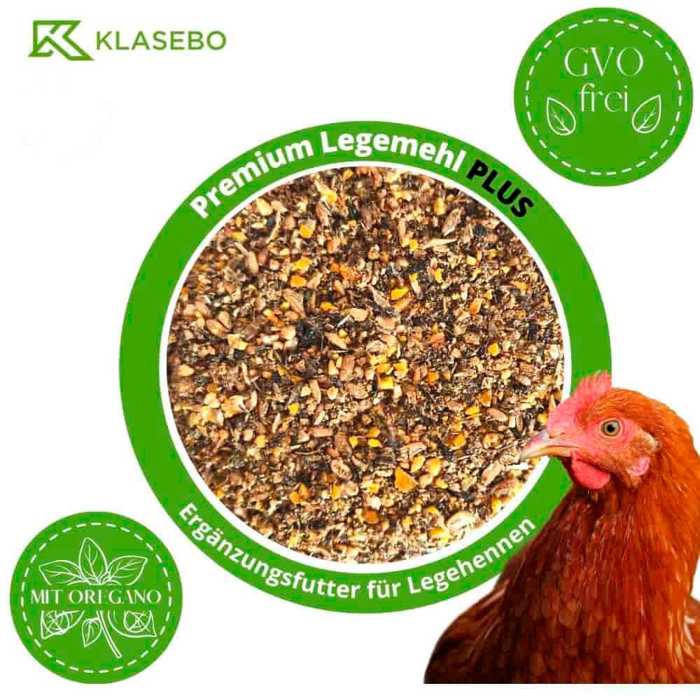 25 kg Premium Legmeel PLUS met Oregano - Pluimveevoer, Kippenvoer, Ganzenvoer, Eendenvoer