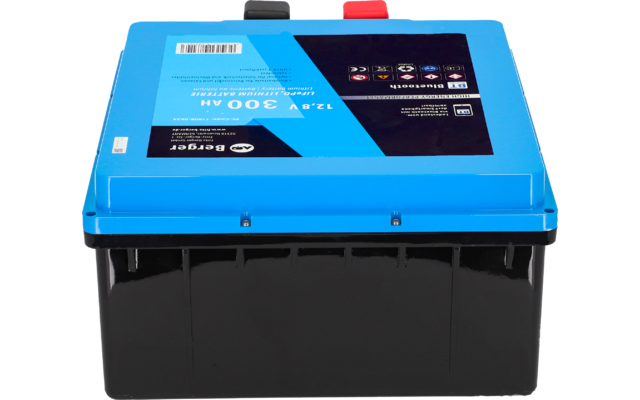 Berger LiFePO4 Lithium Untersitz Batterie Pro 300 Ah 12V mit Bluetooth & Heizung