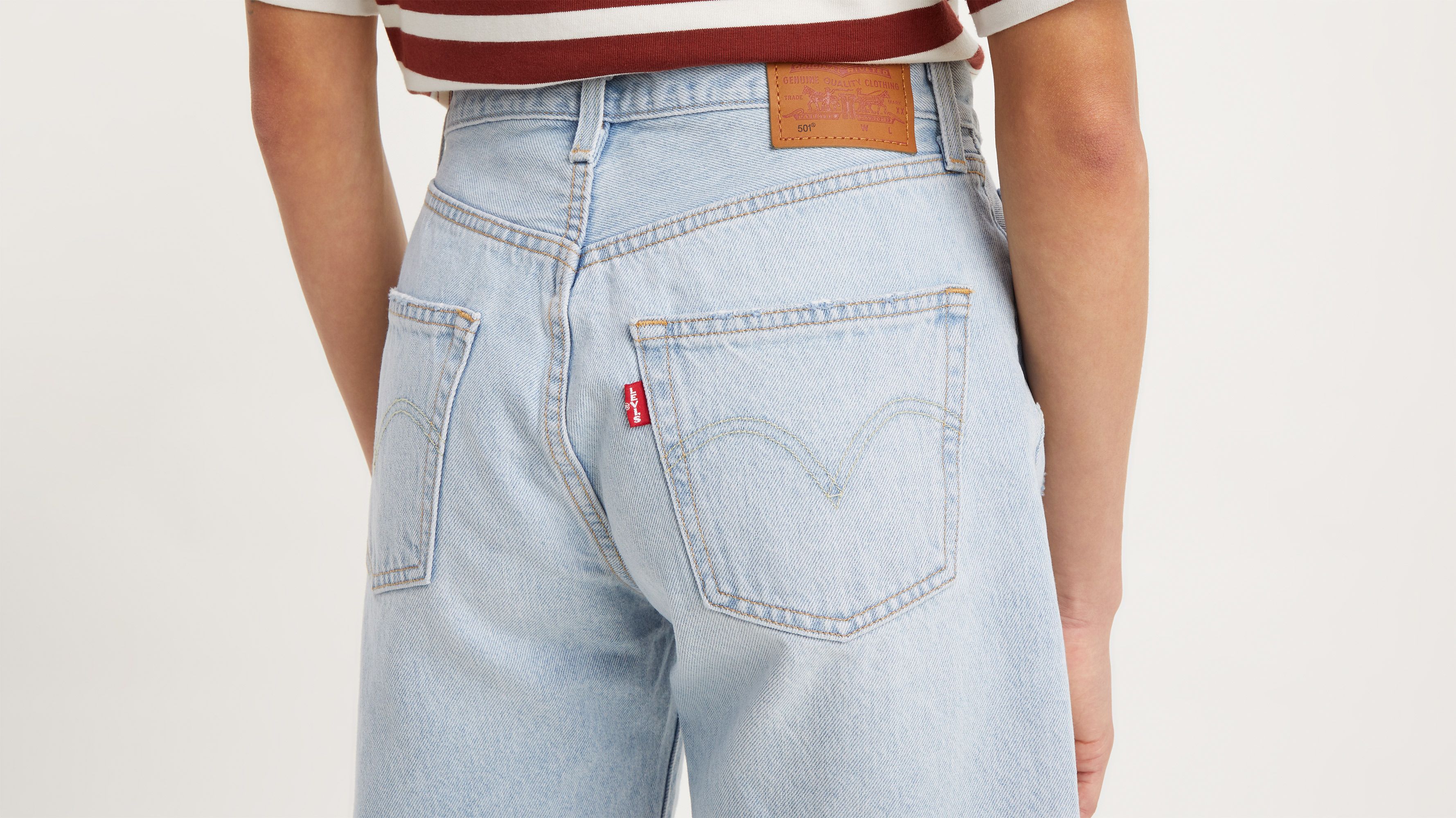 Short 501® ’90 - Light Indigo Destructed - Bleu