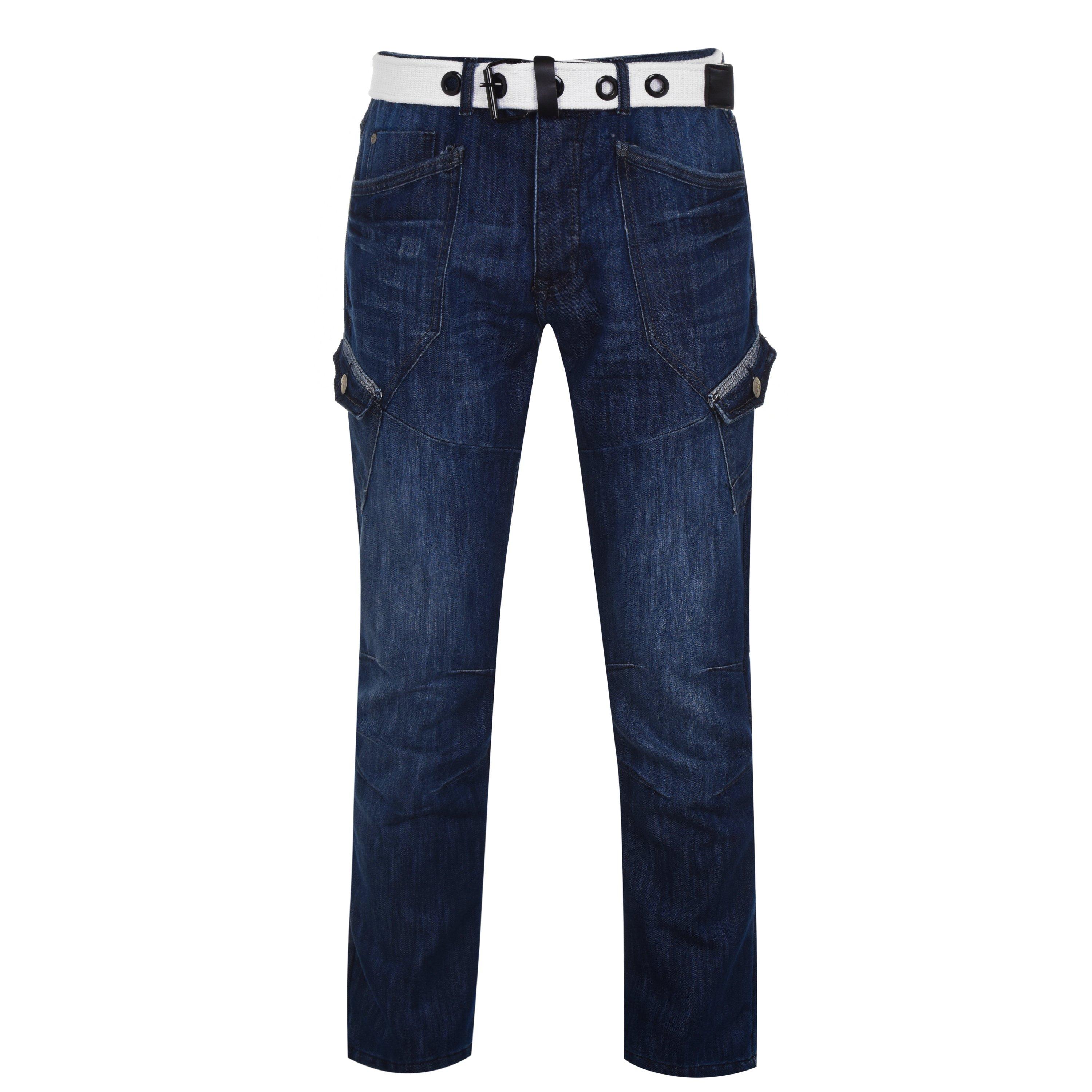 Airwalk Airwalk Belted Cargo Jeans Mens