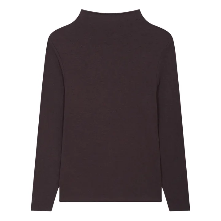SMALLABLE BASICS Col Roulé Femme Manches Longues en Modal | Noir