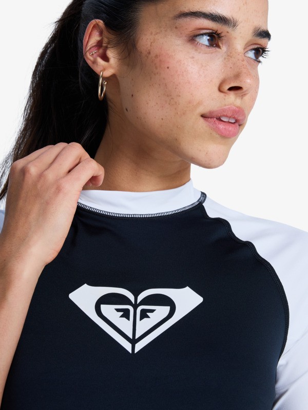 The Retro Essentials Lycra manches courtes Noir Femme
