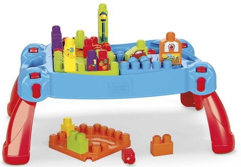 MEGA Bloks Tafel mobile bouw en leer - 30 blokken - Bouwstenen