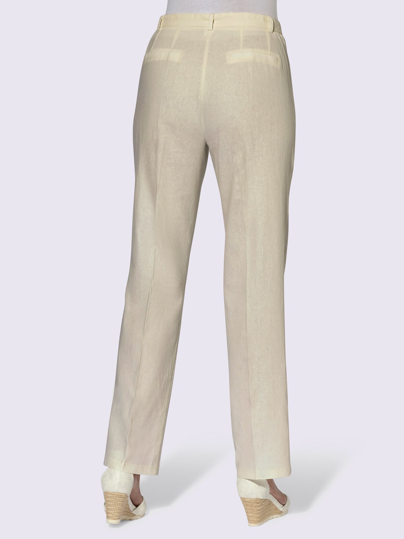 Pantalon plissé 55% lin
