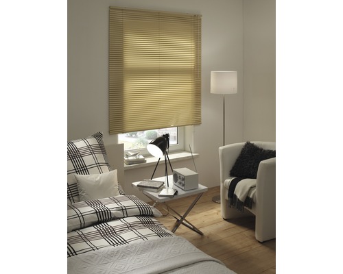 Soluna DIM-OUT aluminium jaloezie 40x170 cm beige, met 20% meer lamellen voor betere verduistering