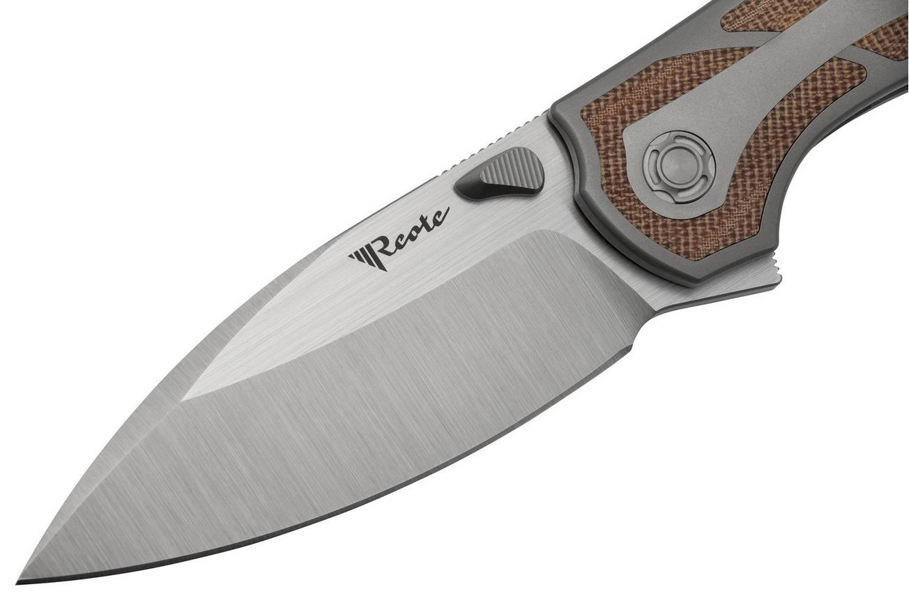 Reate Iron X, IRONX-BM Brown Micarta, Kirby Lambert design