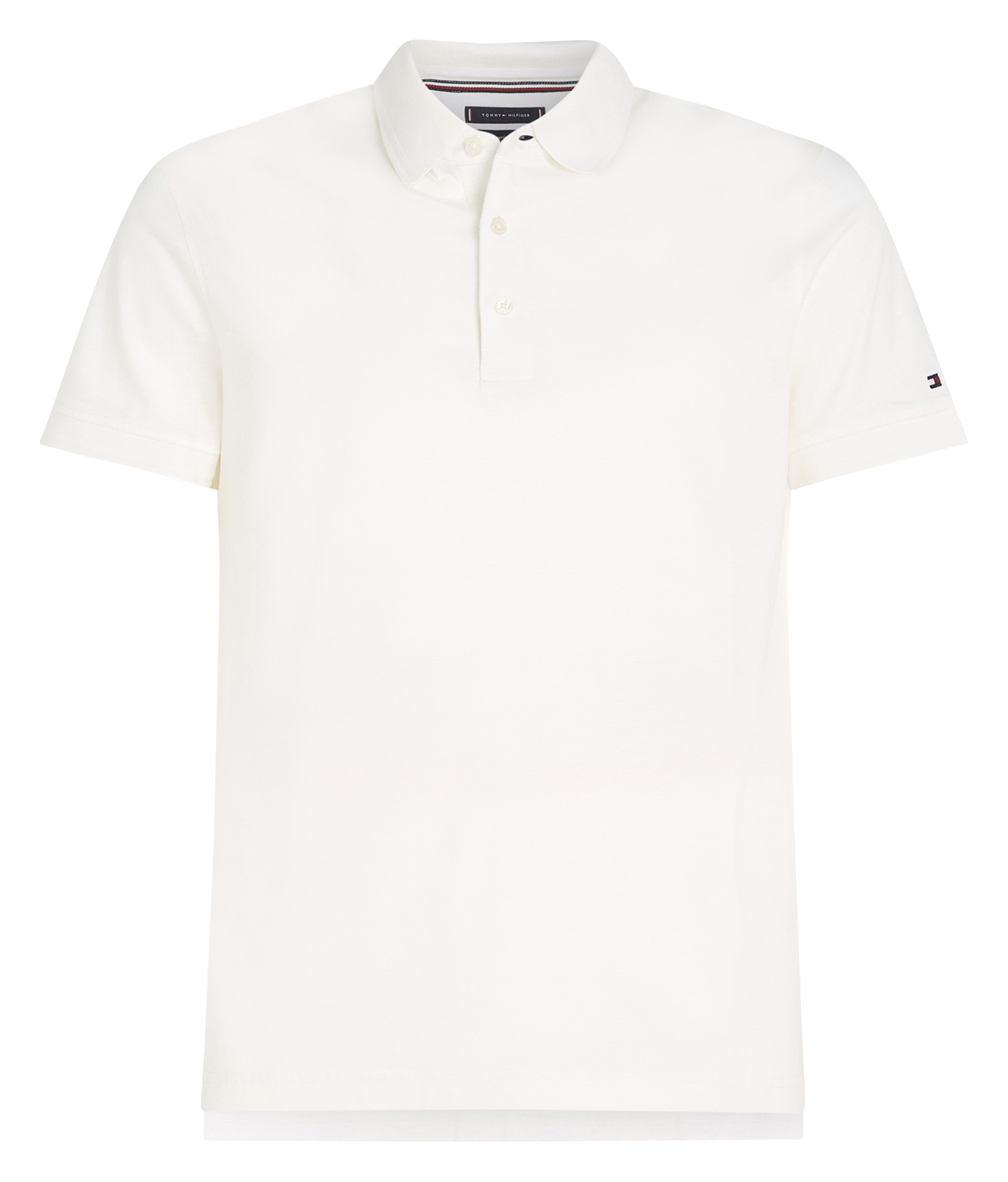 Polo droit en coton| Blanc