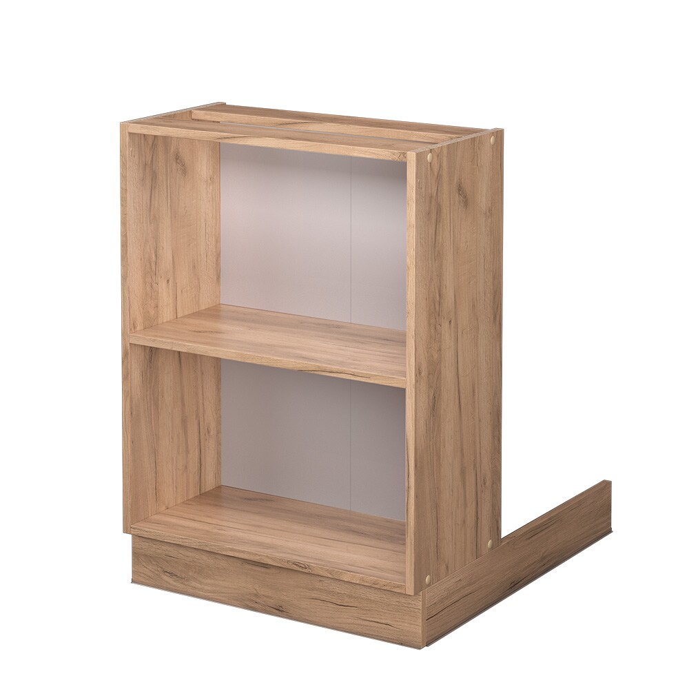 Regalinselunterschrank Küchenschrank Küchenmöbel Fame-Line Eiche Goldkraft 60 cm modern Küche Einbauküche Kücheninsel Einlegeboden Blende Küchenunterschrank Küchenzeile Regal Aufbewahrung