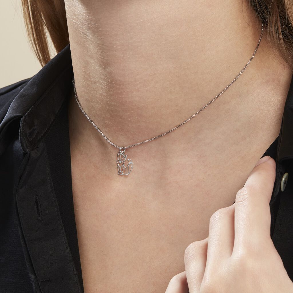 Collier Argent Blanc Alekdandarine