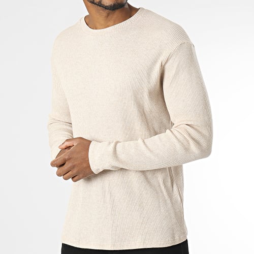 Tee Shirt Manches Longues Beige