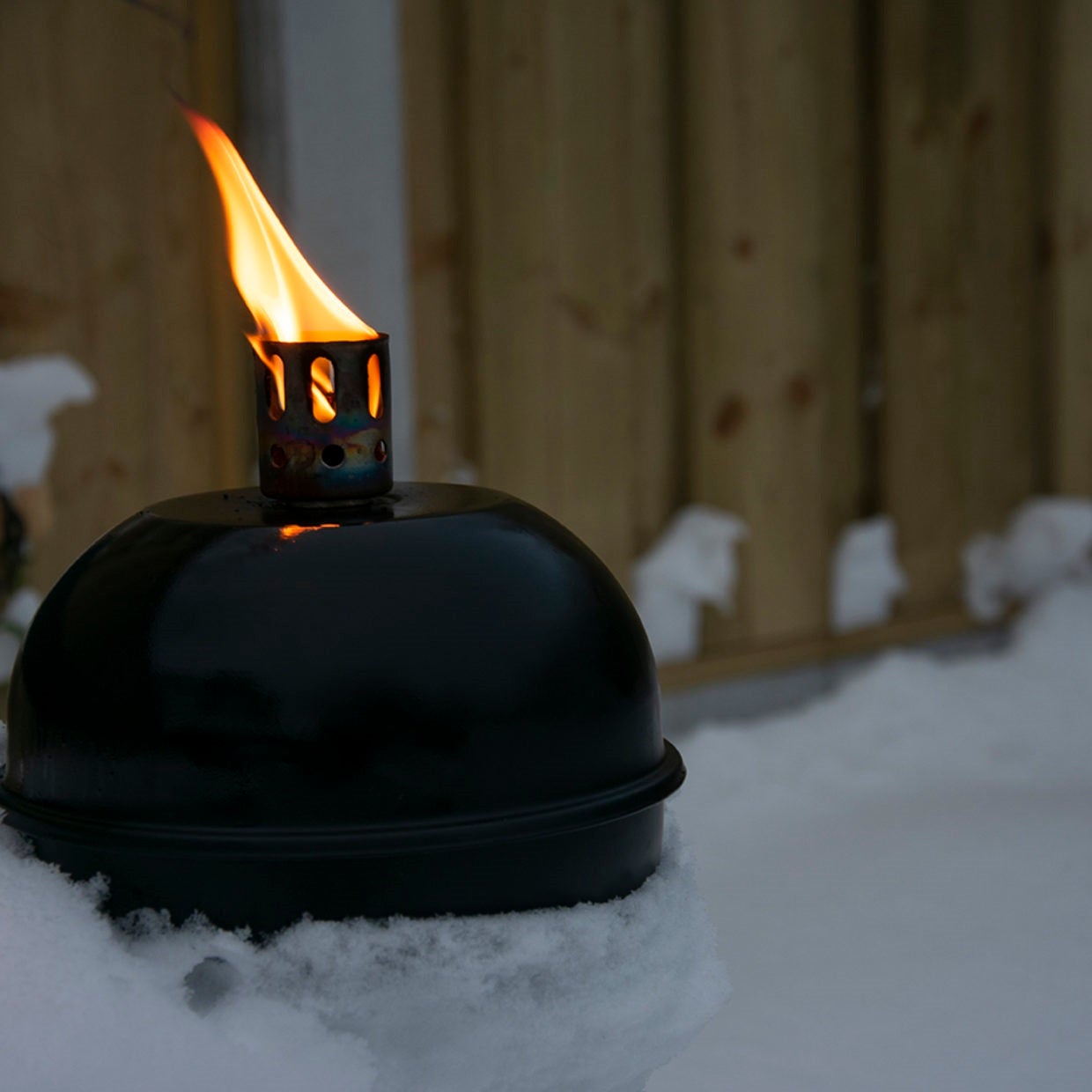 Esschert Design olielamp Fancy Flames zwart D 14 H 15,4 cm