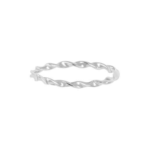 Nordahl Nice Twisted Ring, Sølv, 50