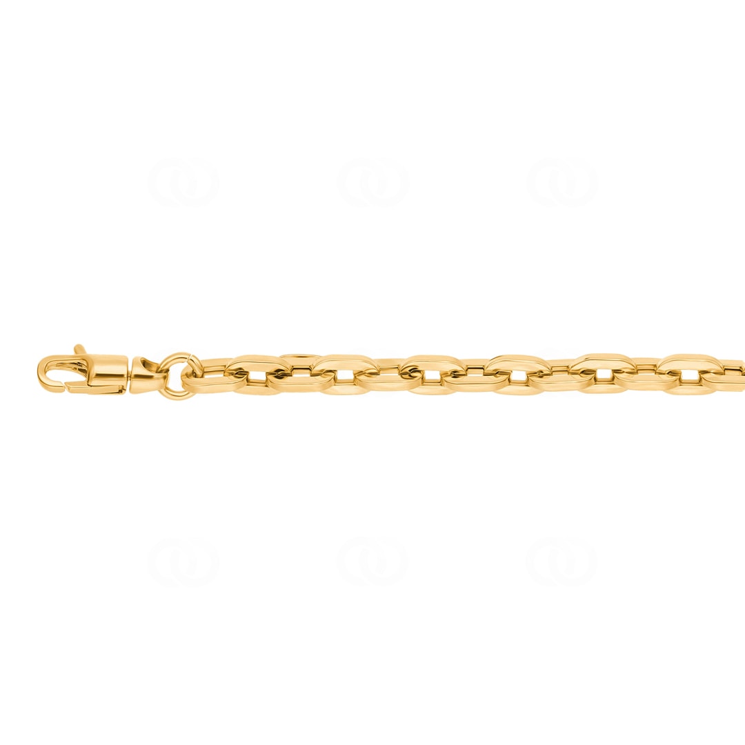 4.8mm Ankerarmband 750/18 K Gelbgold halbmassiv