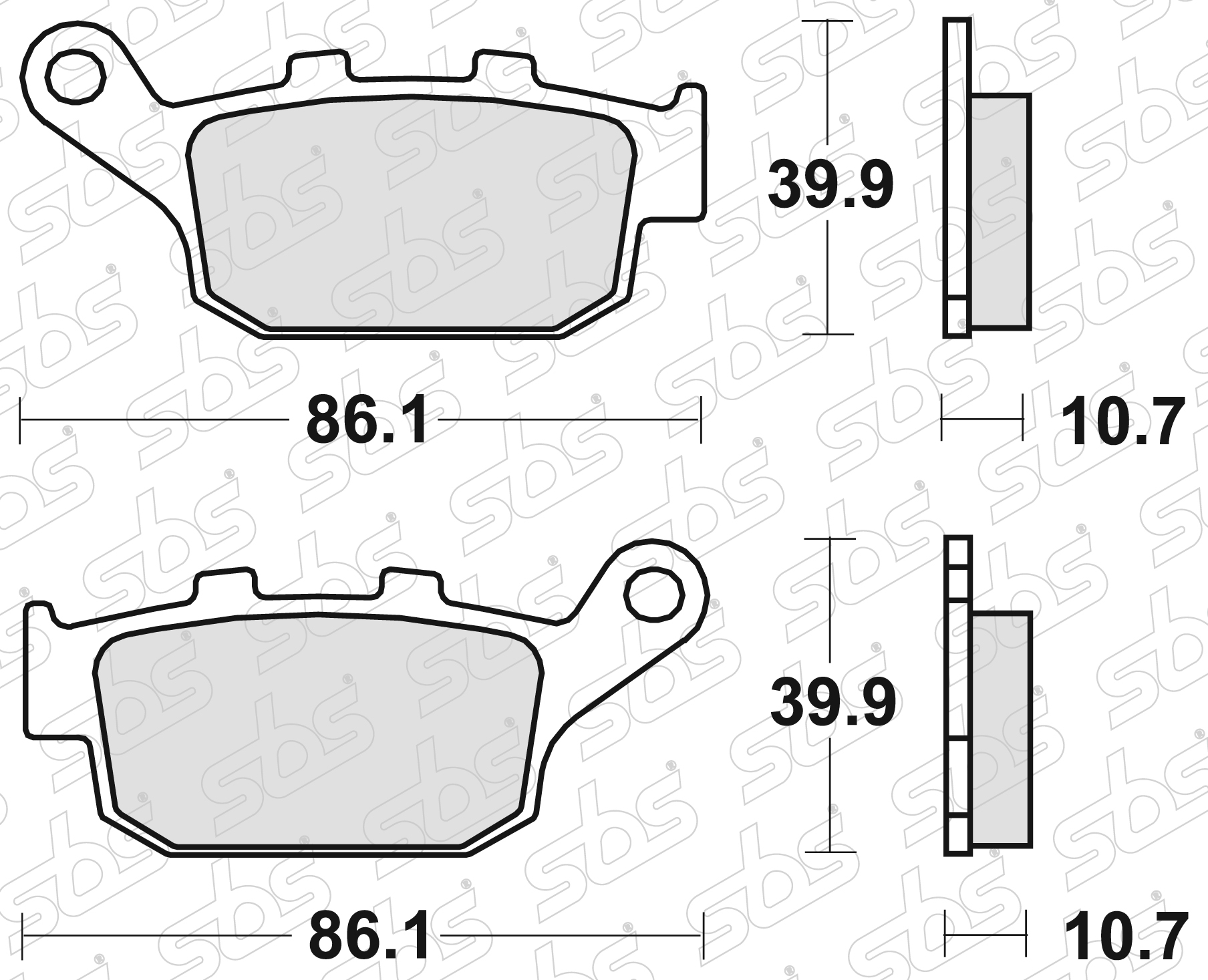 SBS - Plaquettes de frein 614 LS