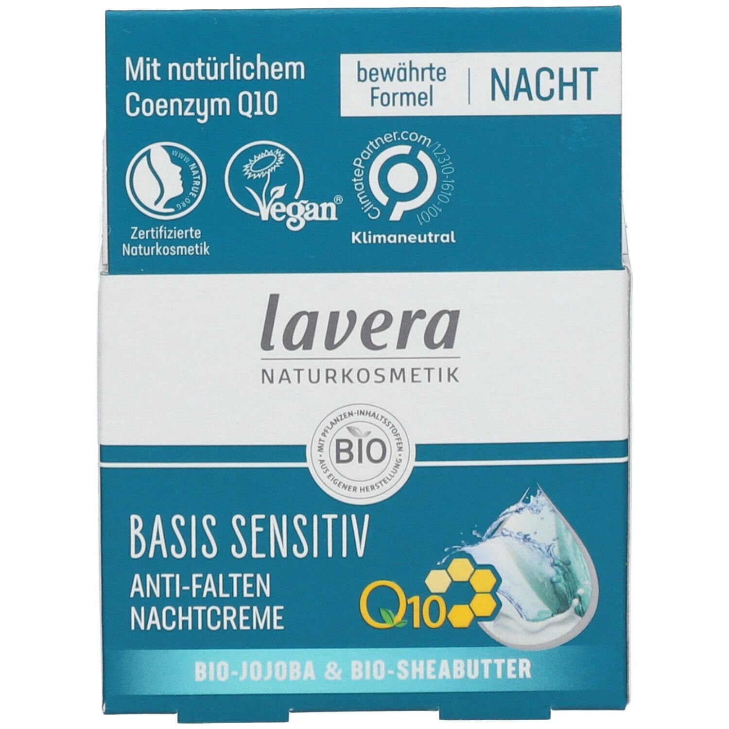 lavera BASIS SENSITIV ANTI-FALTEN NACHTCREME
