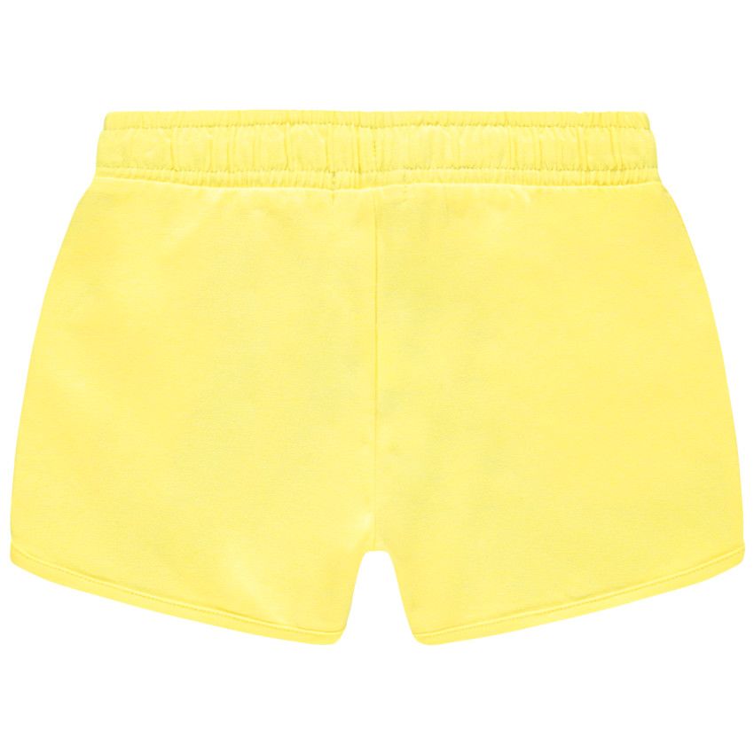 Short en jersey print flamant rose - Jaune