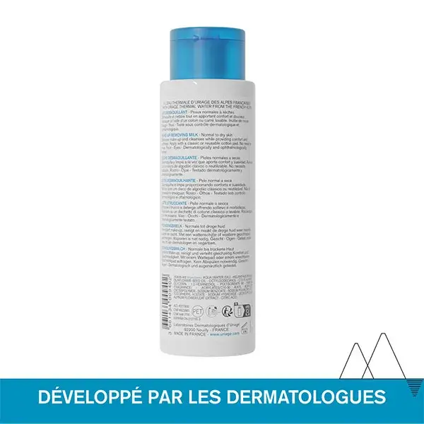 Leite de Limpeza Hidratante Uriage para Pele Normal a Seca 250ml