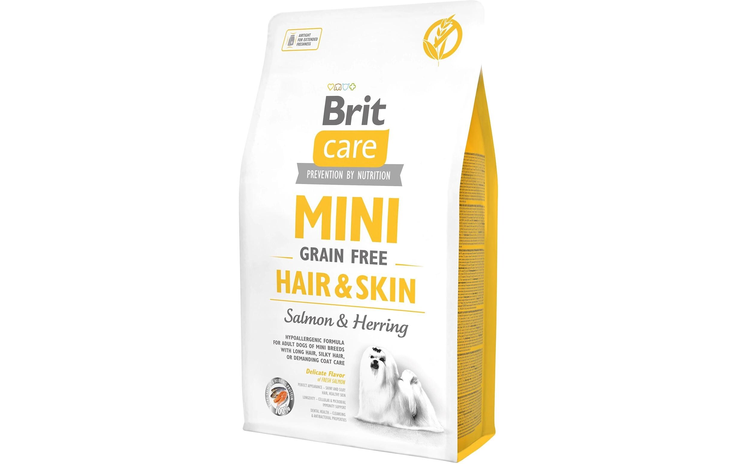 Trockenfutter Care Mini Grain Free Hair and Skin 2 kgAlleinfuttermittel für Hunde