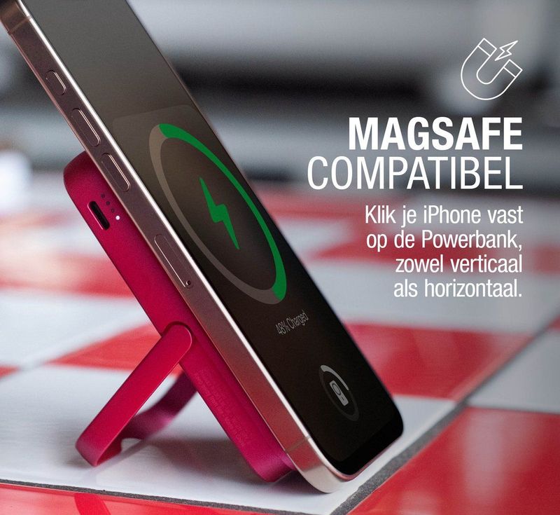 Fresh N Rebel - Magnet Qi Powerbank - Silksand - 5000mAh