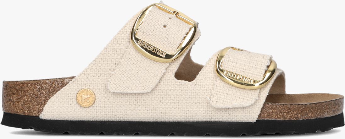 beige birkenstock slippers arizona big buckle dames