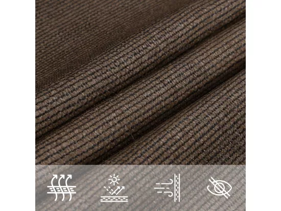 Voile d'ombrage 160 g/m² Marron 2x3 m PEHD