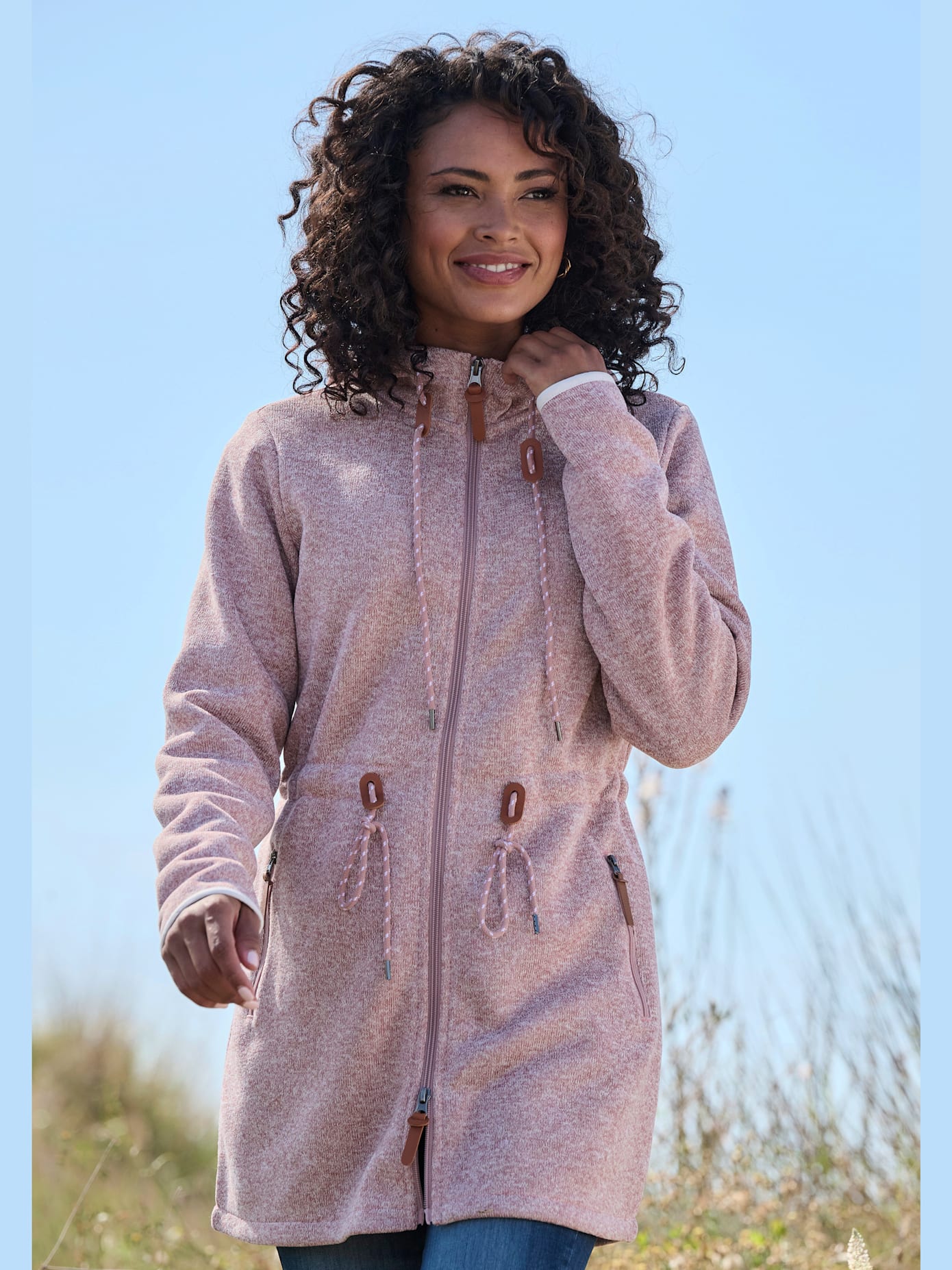 Veste polaire longue sportive