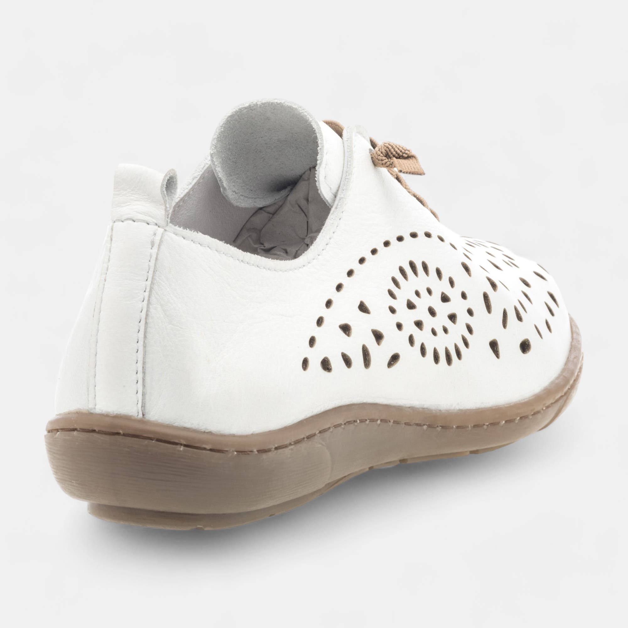 Baskets basses Femme en cuir blanc