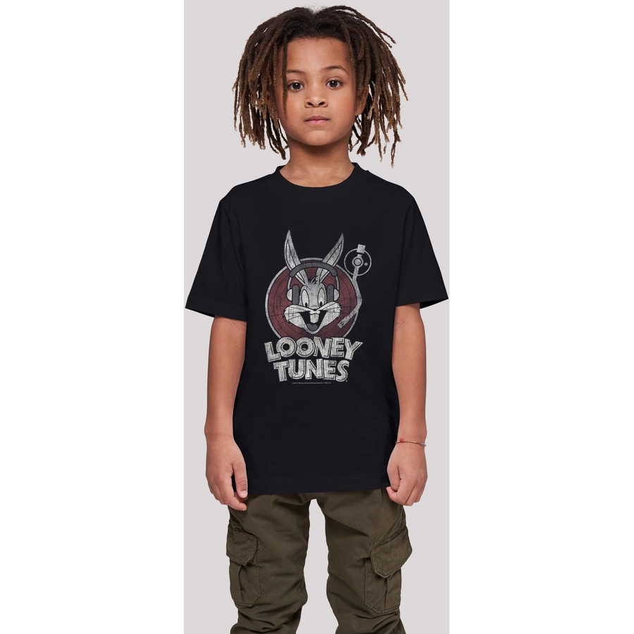 F4NT4STIC T-Shirt T-Shirt 'Looney Tunes Bugs Bunny' schwarz
