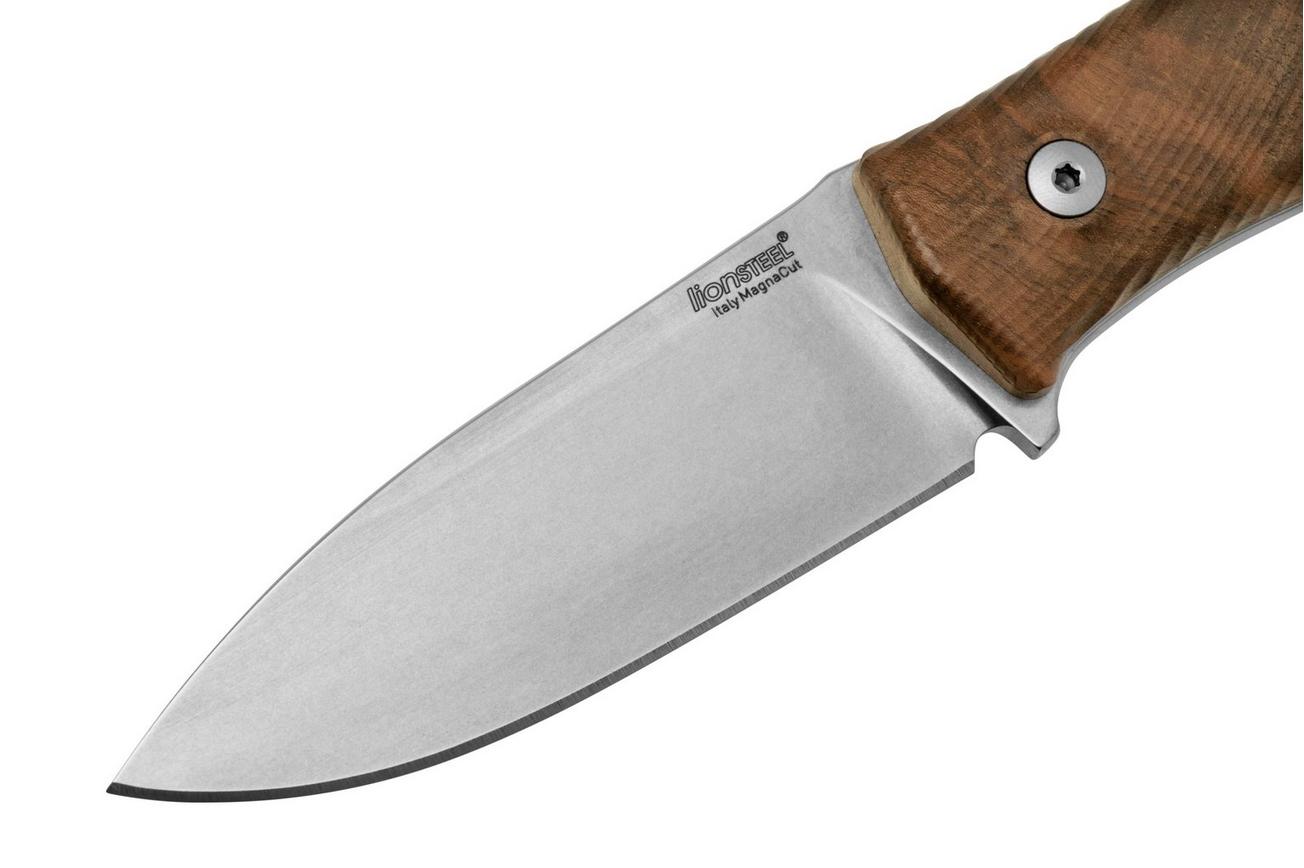 LionSteel M4 Walnut MagnaCut M4-MC-WN, Knivesandtools Exclusive, vaststaand mes