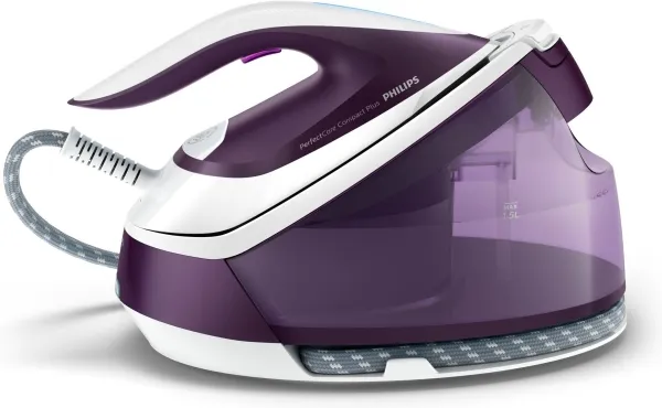 Philips PerfectCare Compact Plus GC7933 - Dampstrygejern med automatisk afbrydelse - såleplade: SteamGlide Plus - 2400 W - magisk lilla