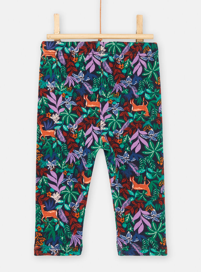 Pantalon multicolore doux et confortable pour bébé fille