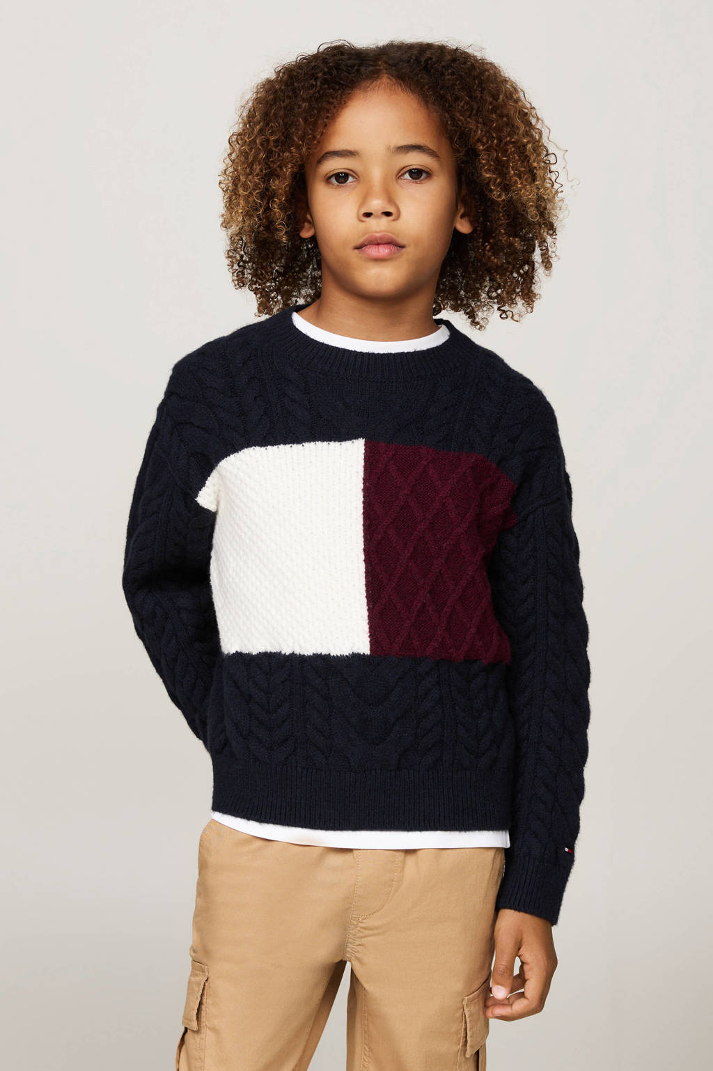 Tommy Hilfiger gebreide trui blauw