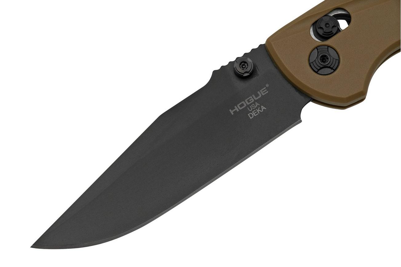 Hogue Deka 24377, Flat Dark Earth Polymer, Magnacut Clip Point, zakmes