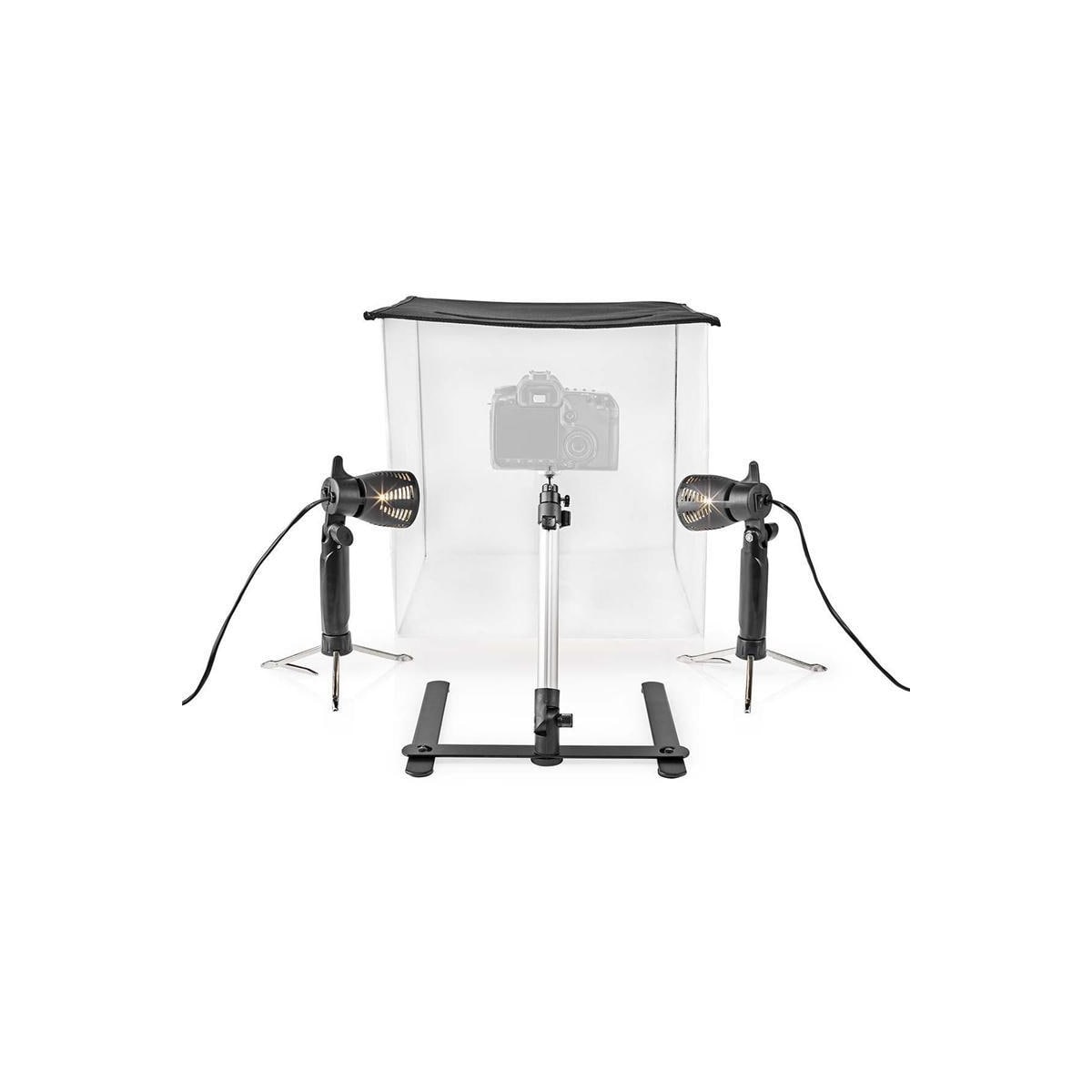 Fotostudiosett | 40 x 40 cm | 6500 K | Sammenleggbart