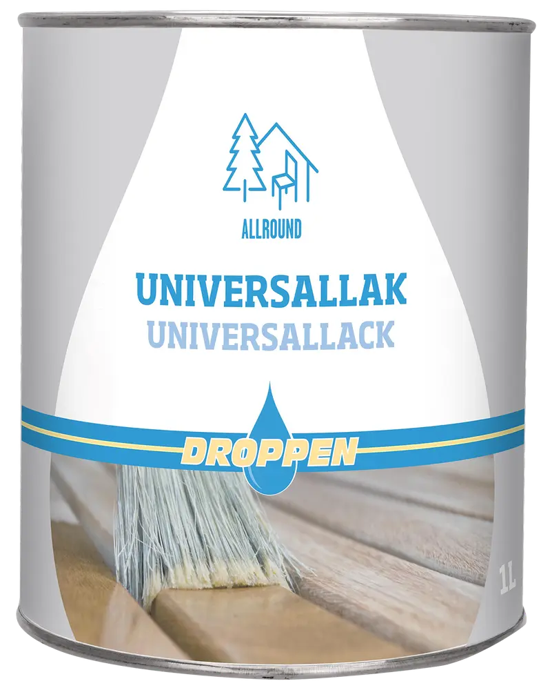 Droppen Universal lak 1 L - klar