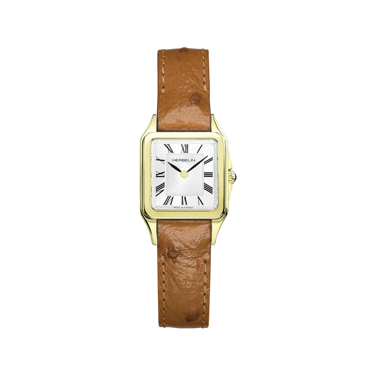Montre MICHEL HERBELIN Luna femme bracelet cuir marron