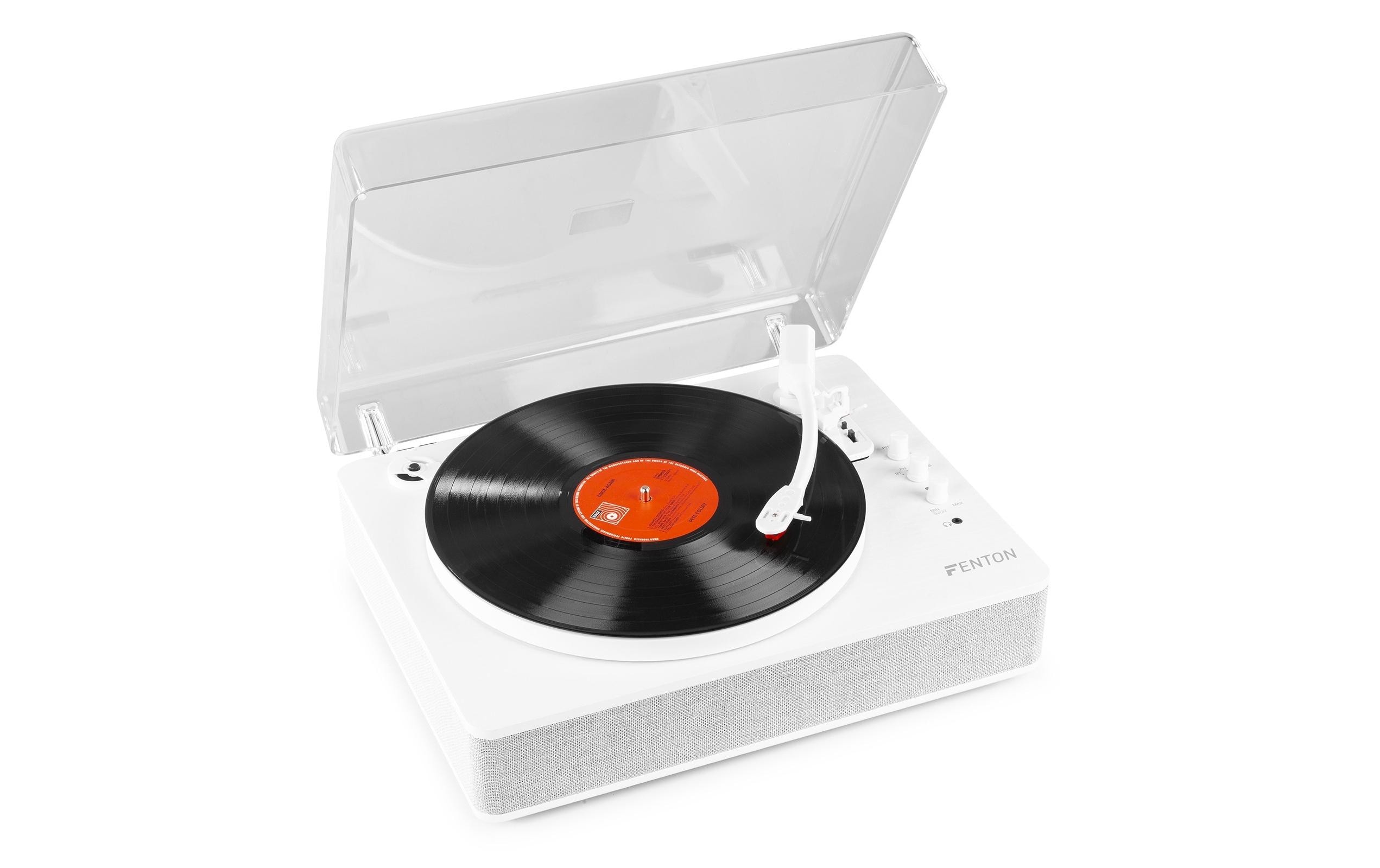 Plattenspieler mit Bluetooth RP162 Weiss<br>Retro Plattenspieler mit Bluetooth, USB-Player und Umwandlungsmöglichkeit für Schallplatten