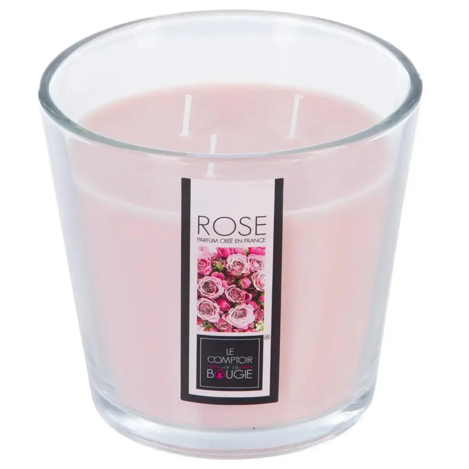 Atmosphera Candles Geurkaars glas - rozen bloemen aroma - 40 uur